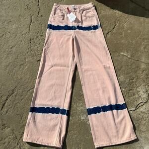 BDG Urban outfitters flare Baggy Pink Denim Flare Leg Jeans